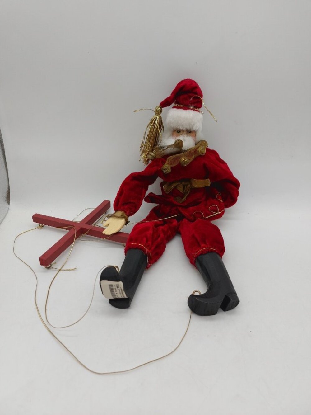 Candelier Sants Marionette Wooden 16" Decor READ Vintage